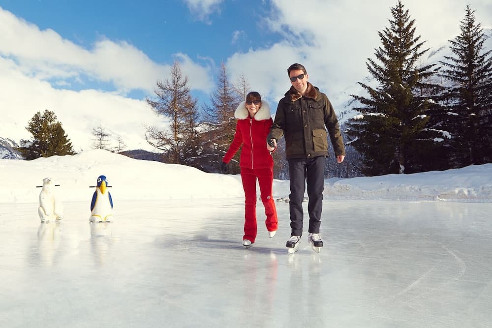 Ice skating
