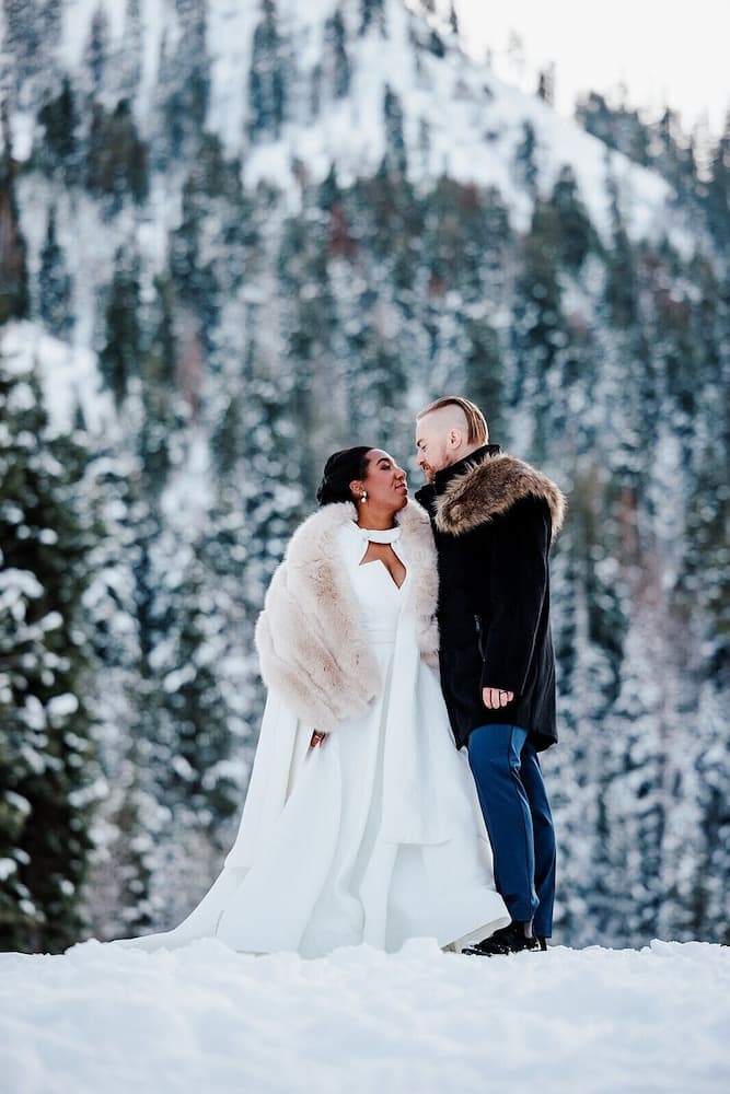 Outdoor wedding area