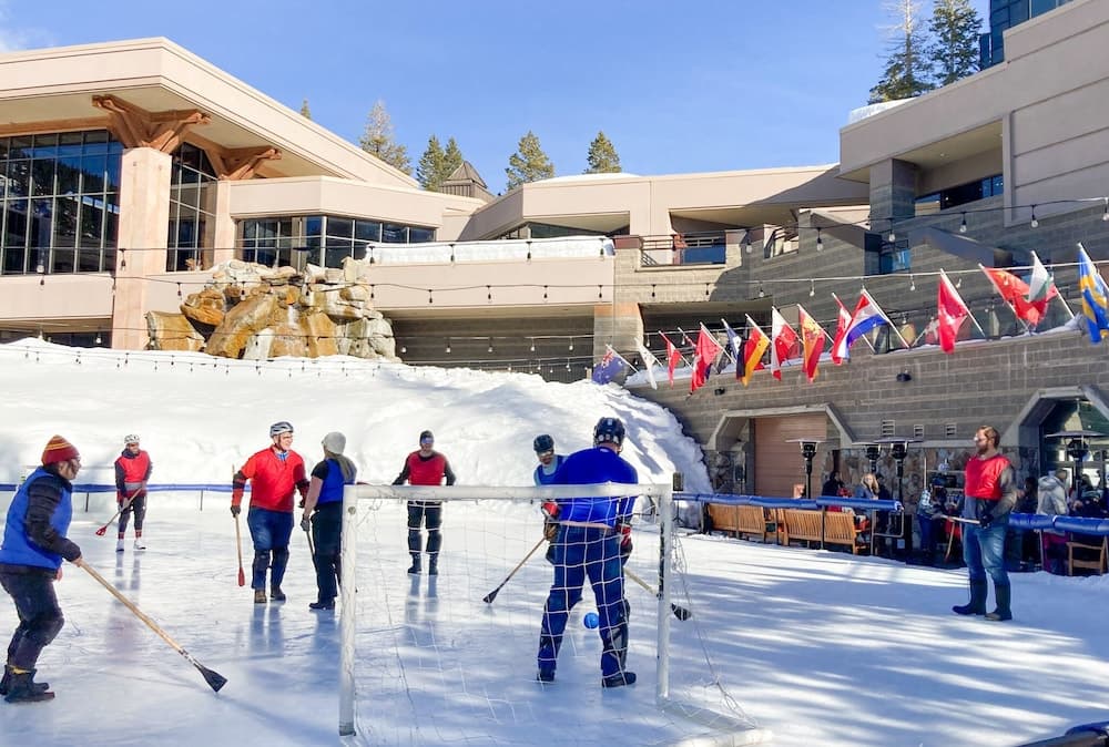 Ice skating