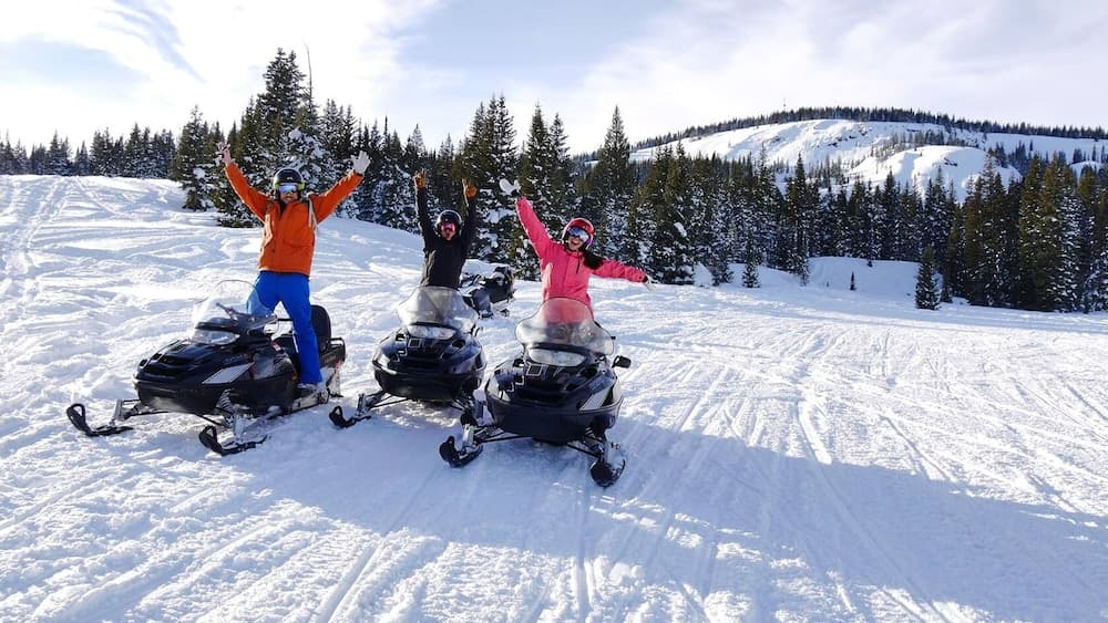 Snowmobiling
