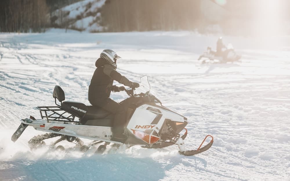Snowmobiling
