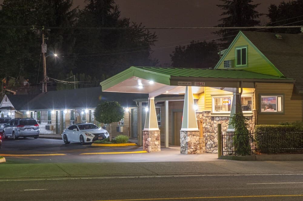 Front of property - evening/night