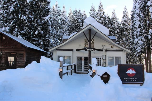 Lobby of Mountain Hut Myoko