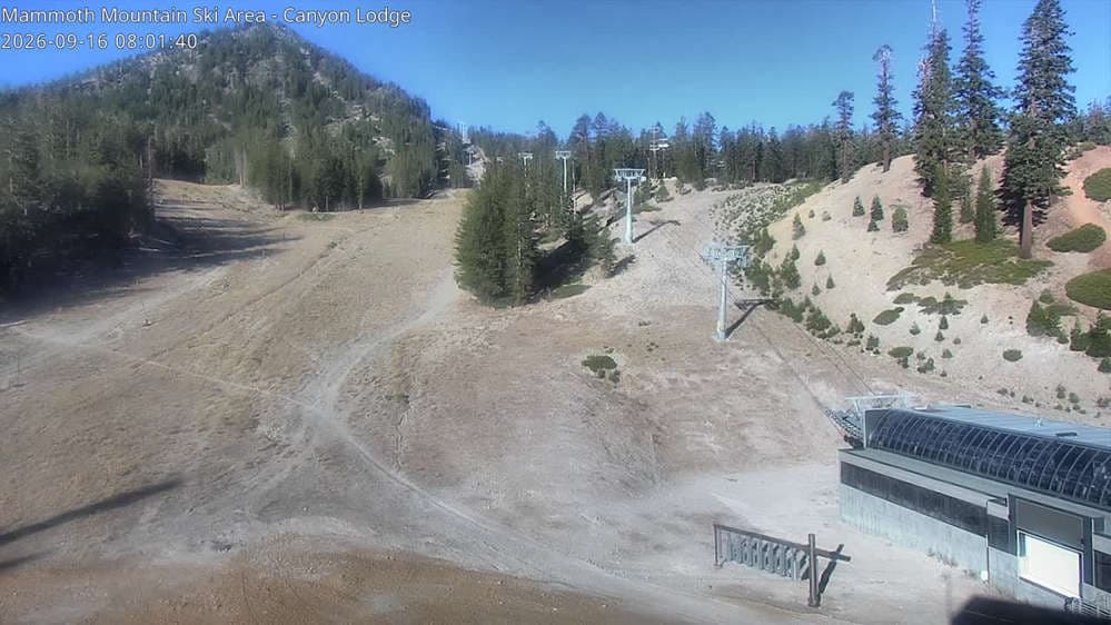 Mammoth Mountain - Canyon Lodge Lincoln Mountain Webcam