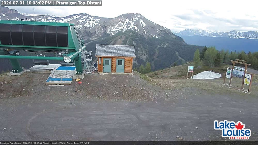 Lake Louise Mountain Fairmont Chateau Cam