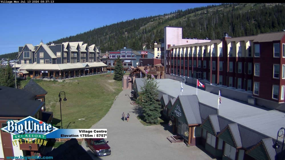 Big White Ski Resort Village Centre Cam