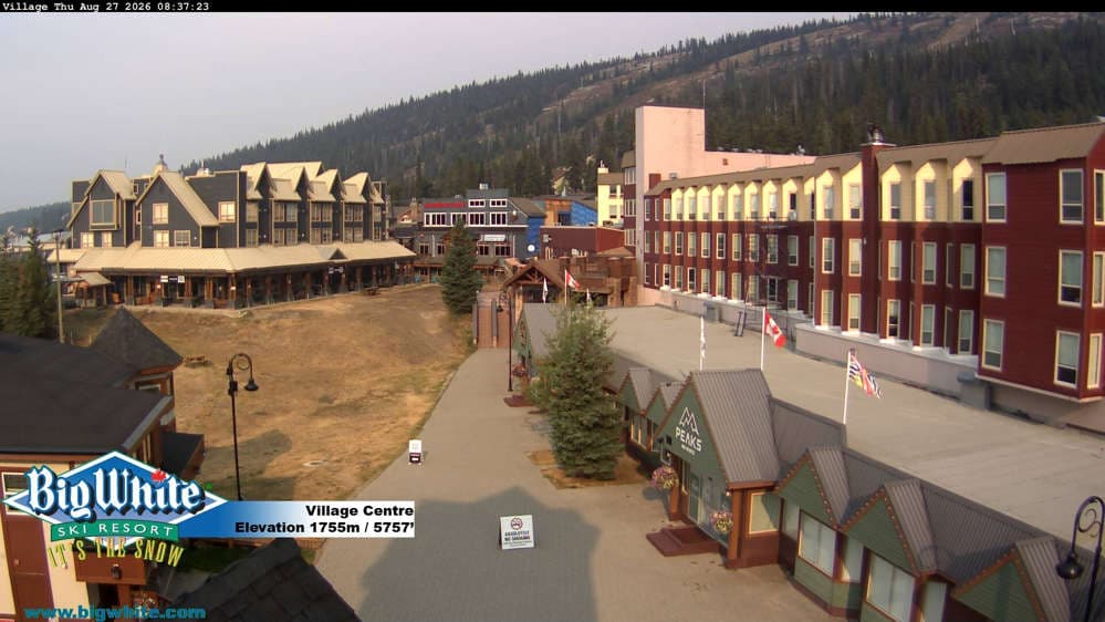 Big White Ski Resort Village Centre Cam