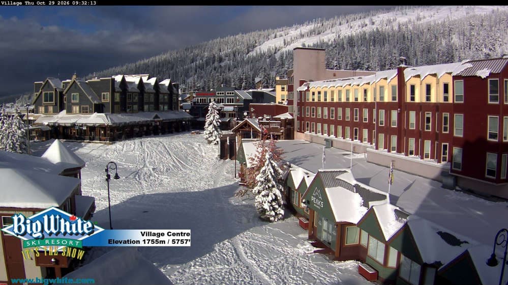 Big White Ski Resort Village Centre Cam