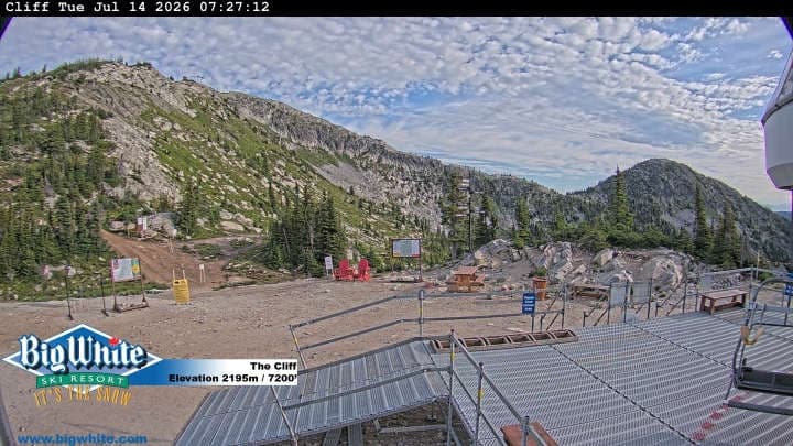 Big White Ski Resort cliff webcam