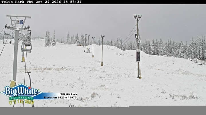 Big White Ski Resort TELUS Park Cam