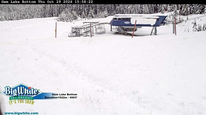 Big White Ski Resort Gem Lake Bottom