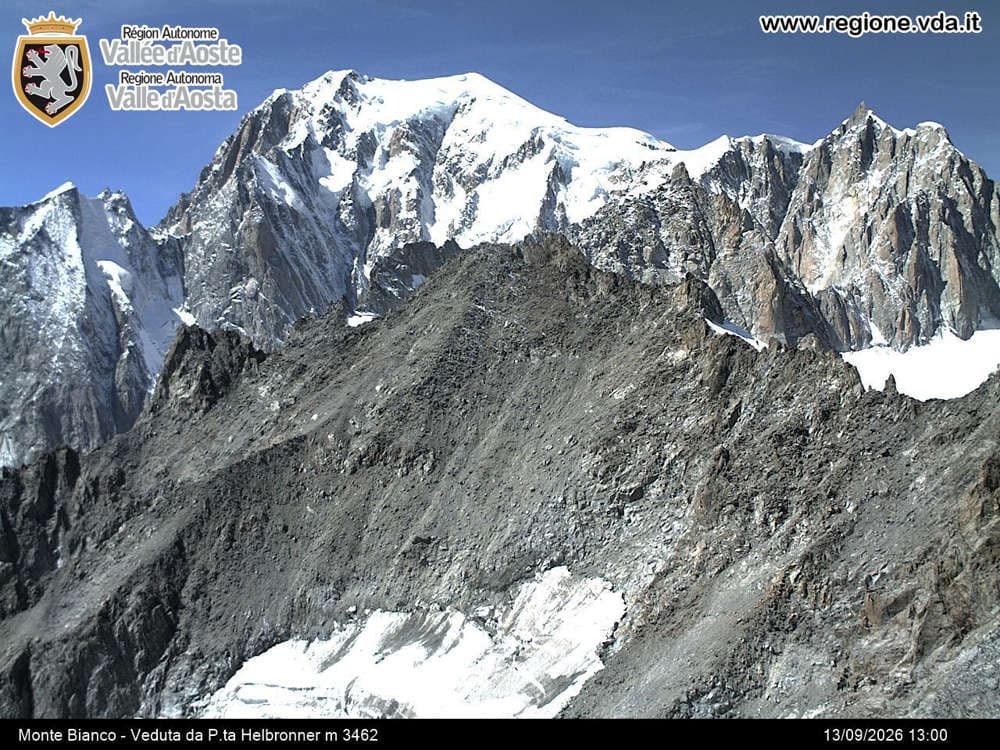 Courmayeur - Monte Bianco - Veduta da Punta Helbronner