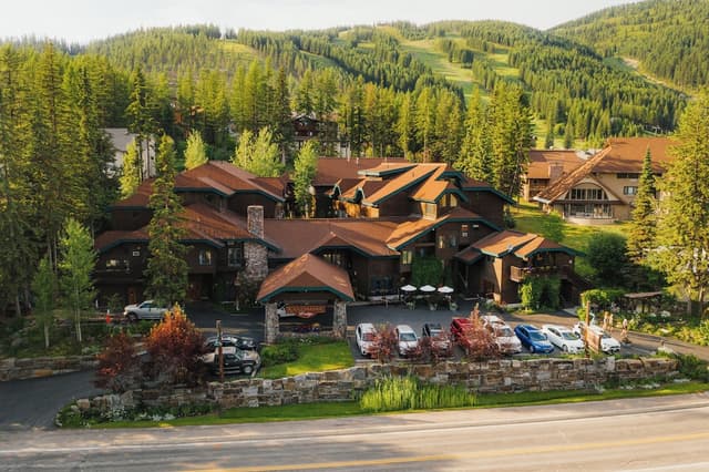 Lobby of Kandahar Lodge at Whitefish Mountain Resort