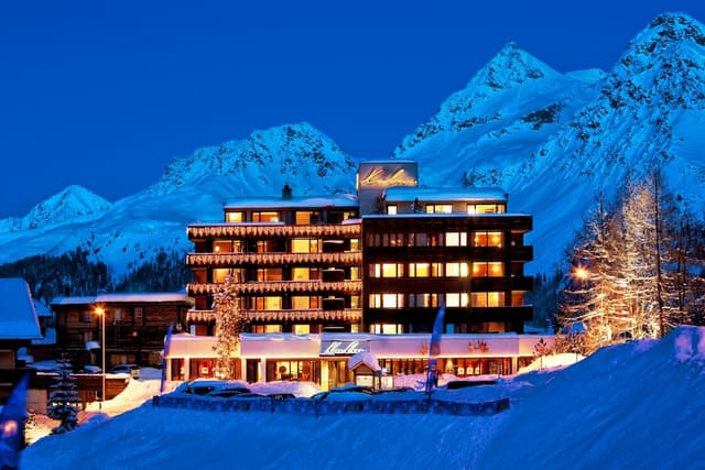 Lobby of Arosa Kulm Hotel & Alpin Spa