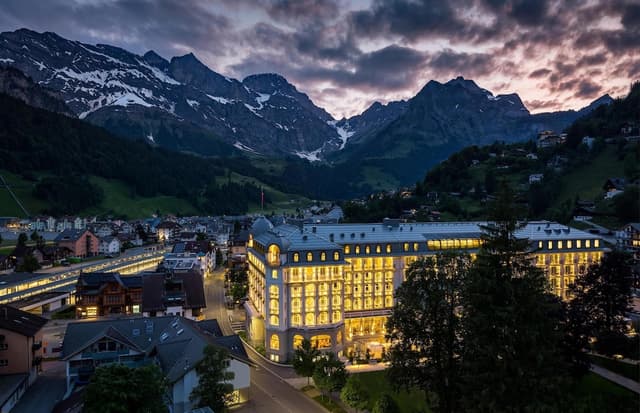 Lobby of Kempinski Palace Engelberg